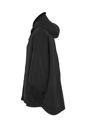 Black reversible jacket with hood LOU ANDREA | NZ25745BLACKLUW5MATBLACK